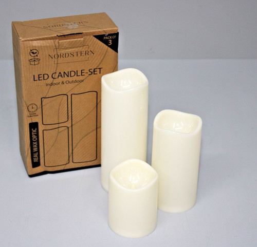Nordstern led kerzen 3er - led, set