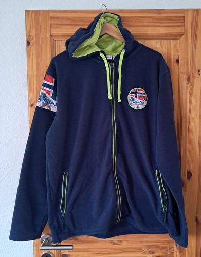 Dunkelblaue fleecejacke von - fleecejacke,