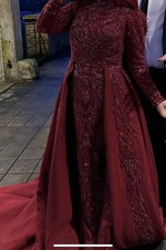 Hennakleid Kinalik bordo ohne