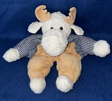 Schmusetuch Sterntaler groß Elch hellbraun + blau-weiß gestreifte Jacke