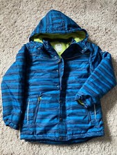 Kanz Winterjacke mit Kapuze , Jungen, Gr. 152, gefüttert, petrol/blau