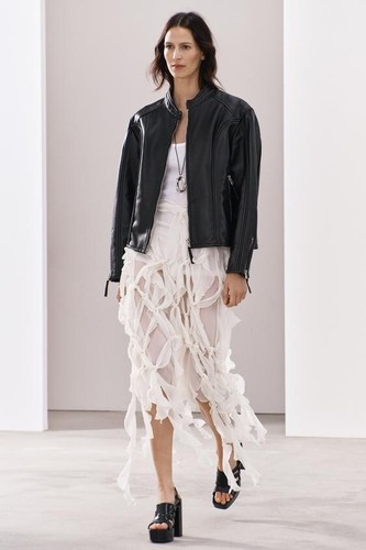 Zara lederjacke 100 - lederjacke, 100%