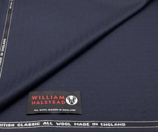 Marine Fischgrät Wollstoff