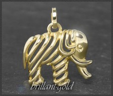 Gold  Anhänger " Elefant " 