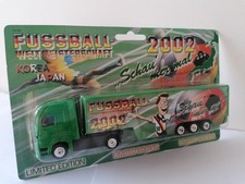Fussball WM 2002 mini Werbetruck, MB Actros SZ Motiv Schau mer mal 1:87 OVP