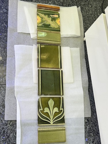 Stück jugendstil fliesen - x,
