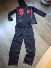 Karneval Anzug 2-Teiler Verkleidung Kostüm Ninja Gr. 134 TOP-Zustand