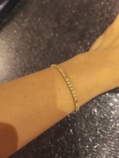 Tennis Armband Brillanten 585er Gelbgold