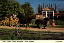 Postcard Kanada MORRISBURG ONTARIO Stagecoach Crysler Hall, Pferde-Kutsche Pferd