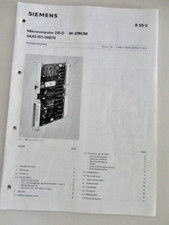 Bedienungsanleitung Siemens Mikrocomputer 210D 8K Eprom