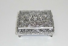 Schmuckdose versilbert mit