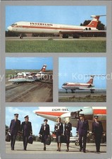 Flugzeuge Zivil Interflug IL-62 Piloten Flugbegleiterin