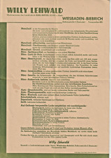 +++ WIESBADEN + LACKFABRIK + MEYER + BONN + BIEBRICH + RATHAUSSTRASSE + LEHWALD