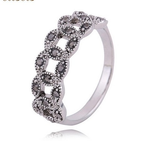 Ring silber zirkonia schwarz - ring,