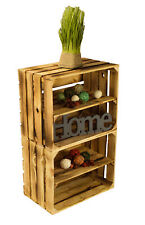 2er set geflammte Weinkisten