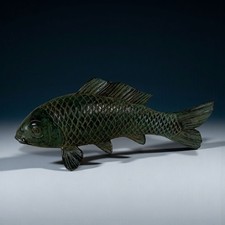 Bronze Koi Karpfen Fisch Figur
