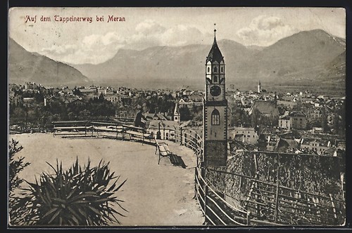 Ansichtskarte meran - ansichtskarte,