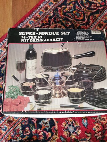 Fondue set teilig mit - set, 28-teilig