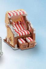 Mini Strandkorb rot  3,5cm