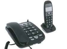 Seniorentelefon, schnurgebunden + schnurlos