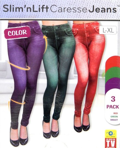 Slim jeggings 3er set xl - jeggings, l
