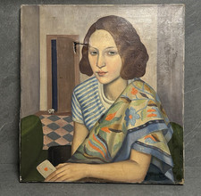 Art DECO Ölgemälde Herbert
