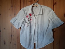 VERO MODA FolkloreBluse weiß