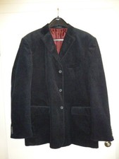 Cord-Blazer Sakko Jackett Schwarz Gr. 56  Top