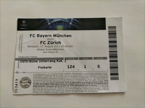 Sammler ticket 12 bayern - sammler, 11/12