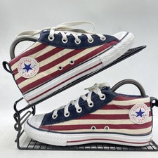 Converse CTAS American Flag USA High Top Sneaker Größe UK 3,5 Damen Canvas Navy