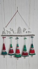 Weihnachtsdeko Tannenbaum Handarbeit Winterdeko Wandbehang Geschenk