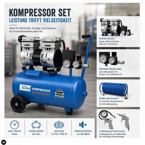 Güde flüster kompressor - güde,