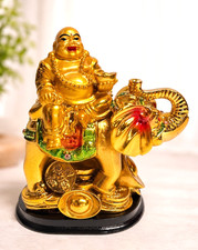 Goldener glücks buddha auf - glücks-buddha,