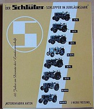 Retro Blechschild Oldtimer Traktor Schlüter Schlepper 60er Jahre 40x33cm
