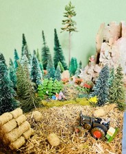 Modellbau Diorama "BURGRUINE" fix und fertig, für Ihre Eisebahn-Anlage  (MBD1)