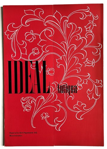 Type specimen ideal - ideal, antiqua