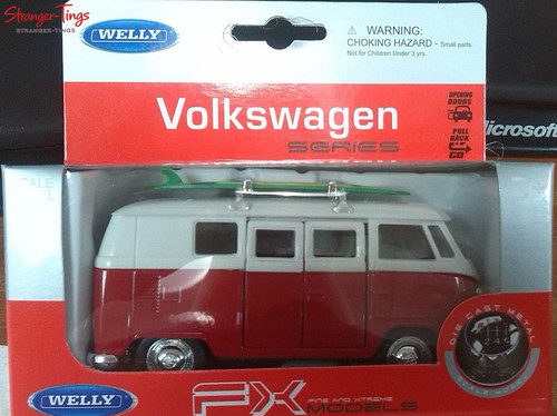 Welly bus w surfbrett - t1, c/w