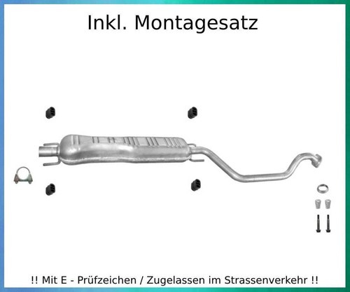 Mittelschalldämpfer für opel - mittelschalldämpfer,
