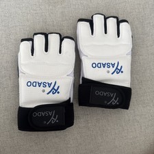 Hasado Handschutz Taekwondo  weiß. Gr.M Handschützer,Gebraucht 