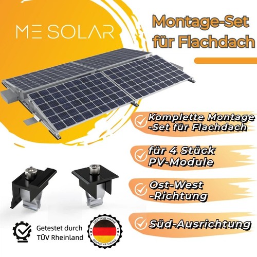 Halterung flachdach - pv,