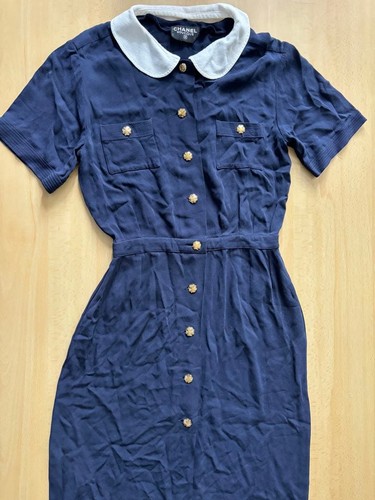 Chanel kleid mit abnehmbarem - chanel,
