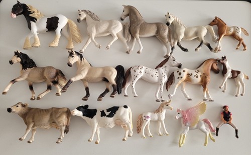 Schleich tiere pferde - schleich, kühe