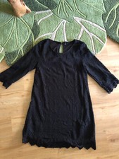 Häkelkleid Gr. 34/36 schwarz