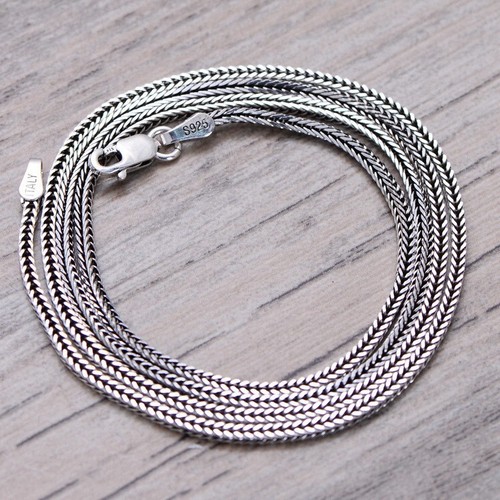 925 silber fuchsschwanzkette - 925,