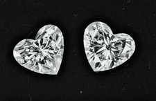 6 X 6 MM Lose Cvd Diamant Herz Form If Klarheit Paar D Farbe Zertifiziert