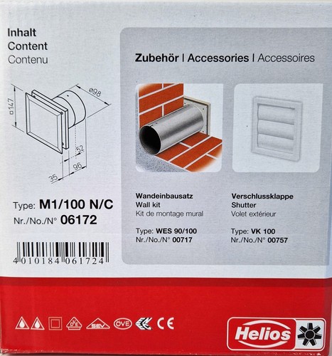 Helios 100 c kleinlüfter - helios, n/c