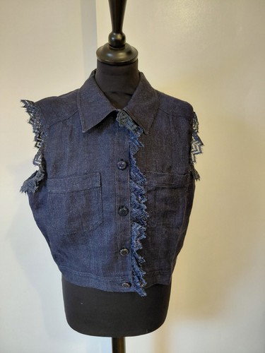 Chanel jacke ärmellos jeans - chanel,