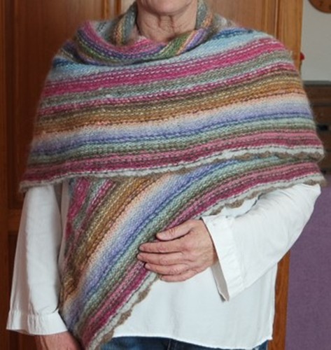 Buntes dreiecktuch stola - dreiecktuch,