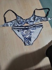 Sunflair Bikini 40B blauweiß Muster Damen gut