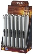 1 x Stab Feuerzeug Gas BBQ Feuerzeuge Lighter neue edle Alu Metall Serie Silber